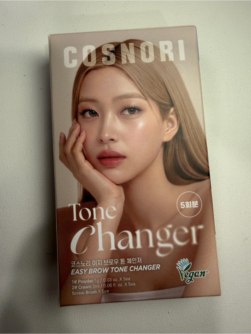 COSNORI Easy Brow Tone Changer Set Eyebrow Self Dye Brow Bleach Kit K-Beauty